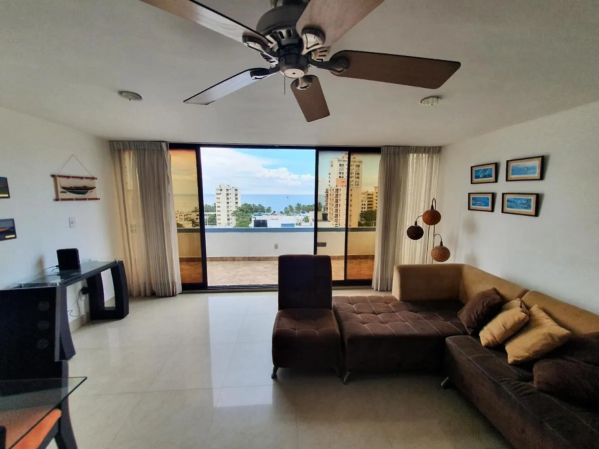 Acogedor Apartamento Con Excelente Vista Al Mar. Santa Marta